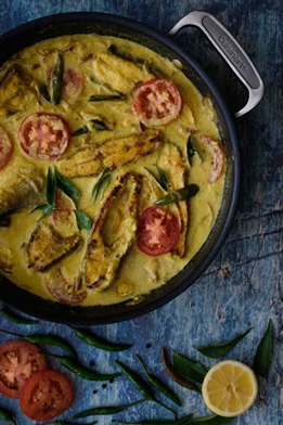 Kerala Pomfret Fish Molee (Fish Molly)